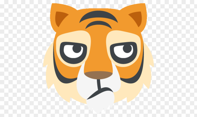 Tiger Emoji Text Messaging Sticker SMS PNG