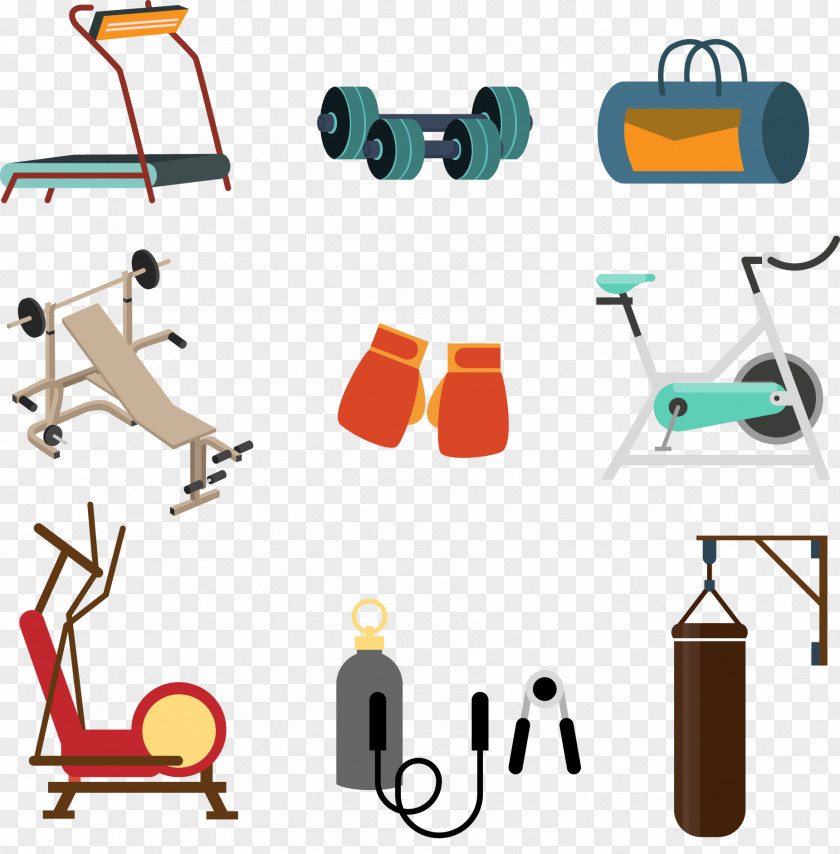Vector Sports Equipment Physical Fitness Euclidean Bodybuilding Icon PNG