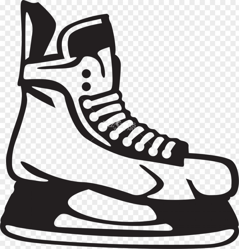 Ice Skates Hockey Skating Puck Sticks PNG