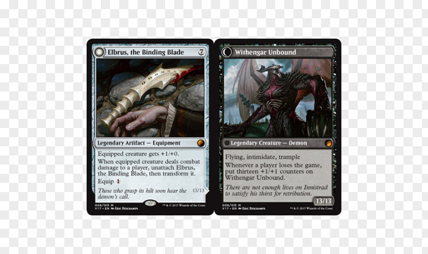 Masters From The Vaults Magic: Gathering Vault: Transform Elbrus, Binding Blade Playing Card Legends PNG