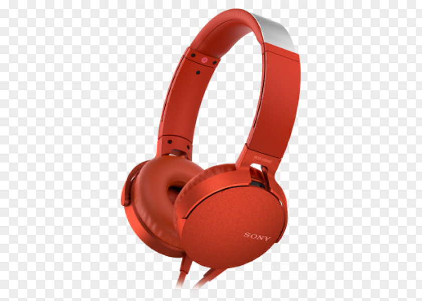 Microphone Noise-cancelling Headphones Sony XB550AP EXTRA BASS PNG