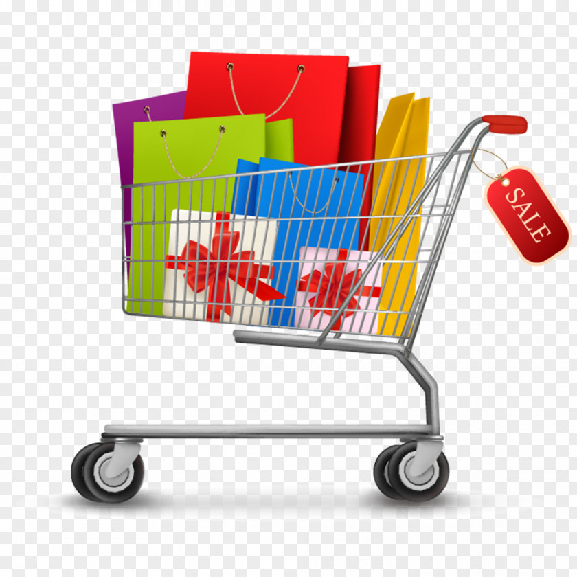 Shopping Cart Bags & Trolleys Stock Photography PNG