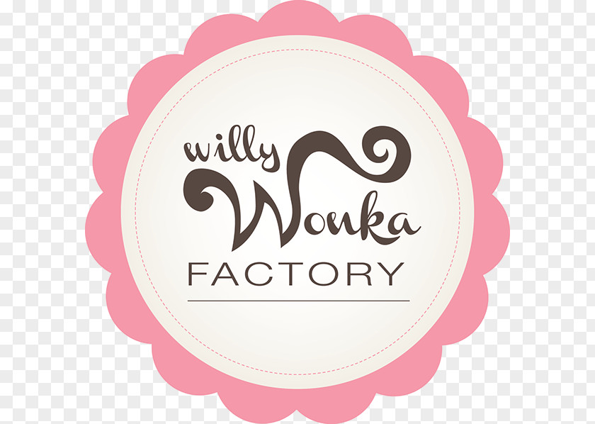 Wonka Logo Cupcake Pink M Brand Font PNG
