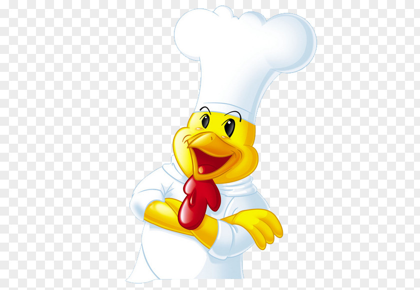 Chef Cock Chicken Rooster Cartoon PNG