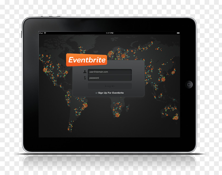 Design Eventbrite Login IPad PNG