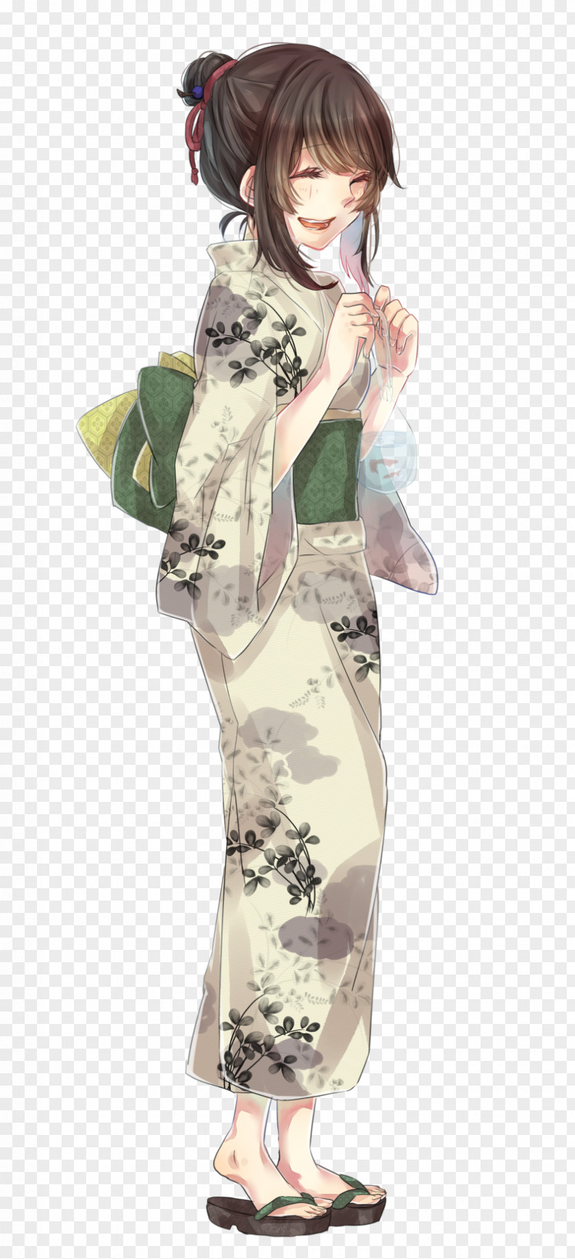 Kimono Fashion Model PNG