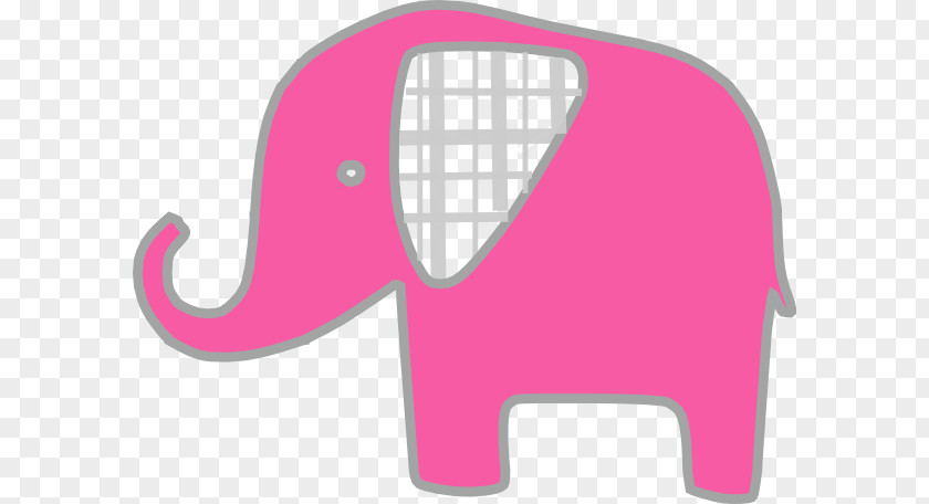 Light Grey Elephants Clip Art Vector Graphics Image Pink PNG
