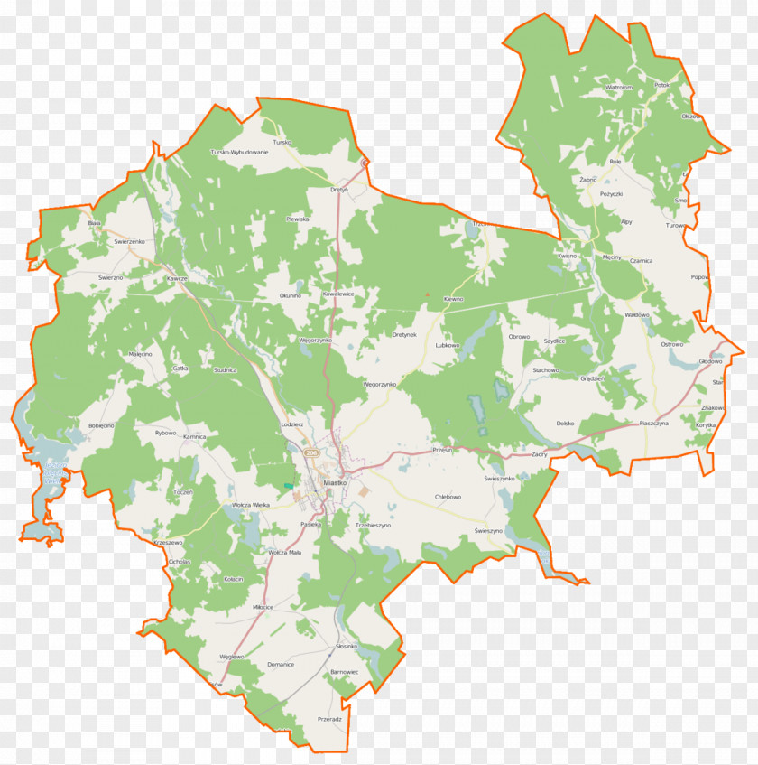 Map Miastko Piaszczyna Trzcinno, Pomeranian Voivodeship Bobięcino Wołcza Wielka PNG