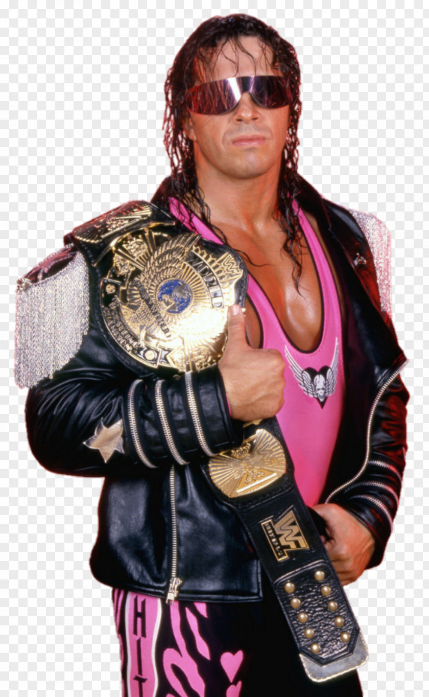 Bret Hart WWE Championship World Wrestling Professional Wrestler PNG Wrestler, bret hart, man holding championship ring clipart PNG