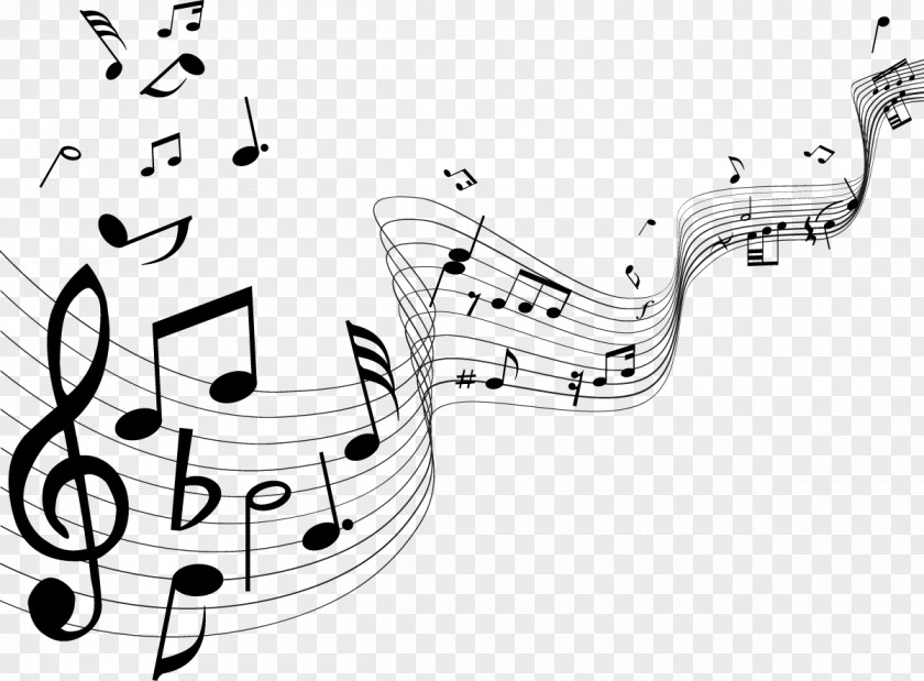 Creative Musical Symbol Note Instrument Illustration PNG