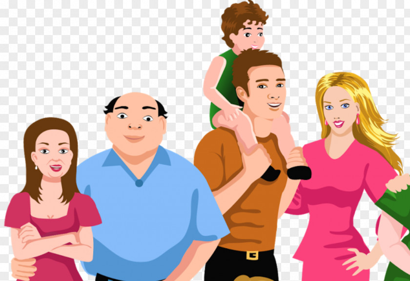 Family Extended Reunion Clip Art PNG