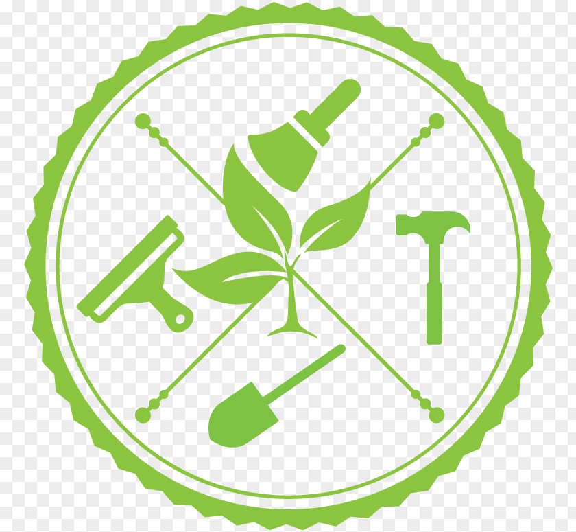 Green Sprout Homes Home Repair Window Cleaner Logo PNG