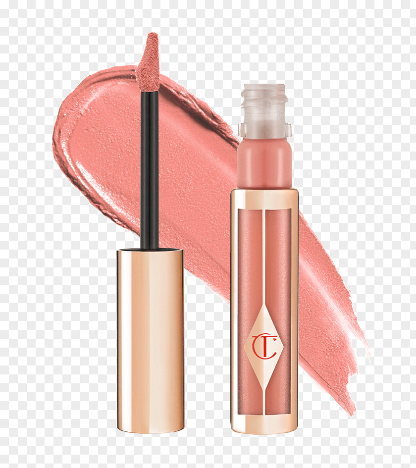 Pink Lips Charlotte Tilbury Hot K.I.S.S.I.N.G Lipstick Cosmetics PNG