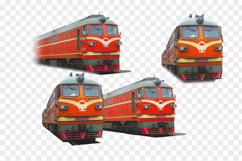 Red Iron Old Train Rail Transport Railroad Car Locomotive PNG