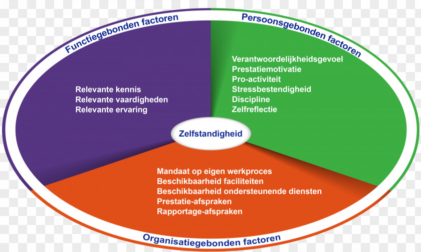 Zelfsturend Team Organization Color Diagram PNG