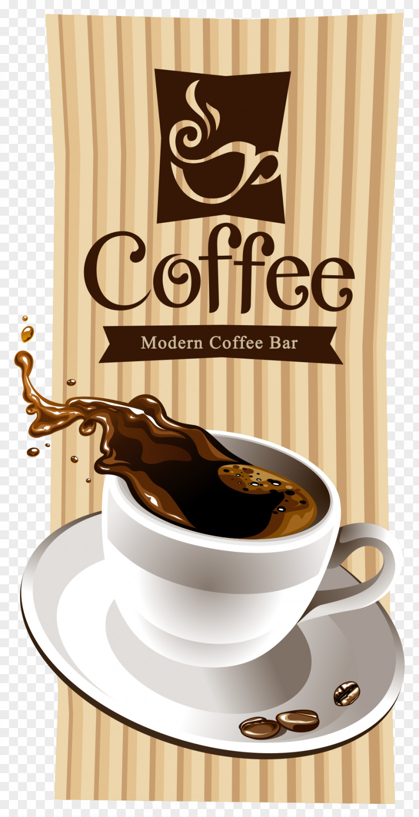 Coffee Poster Vector Pizza Italian Cuisine Cafe Restaurant PNG