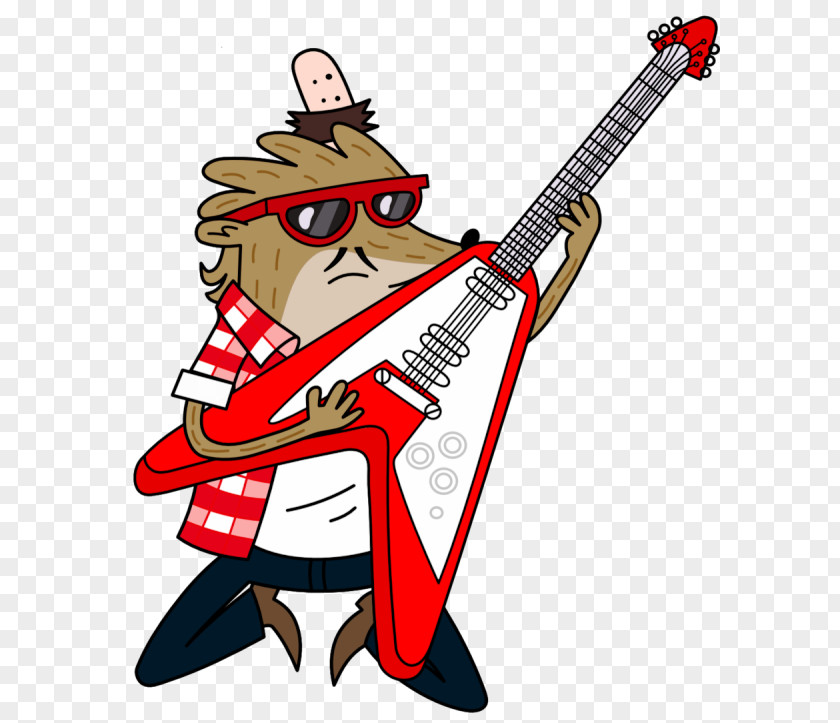 Mordecai And The Rigbys Guitar Cartoon PNG