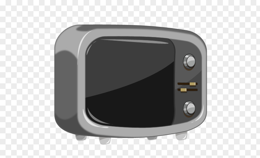 Old Black TV Radio Button PNG