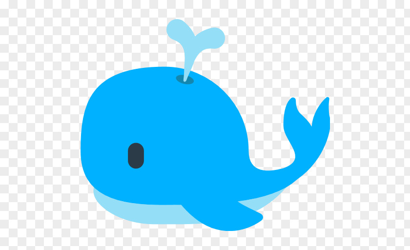 Whale Emoji Baleen SMS Sticker PNG