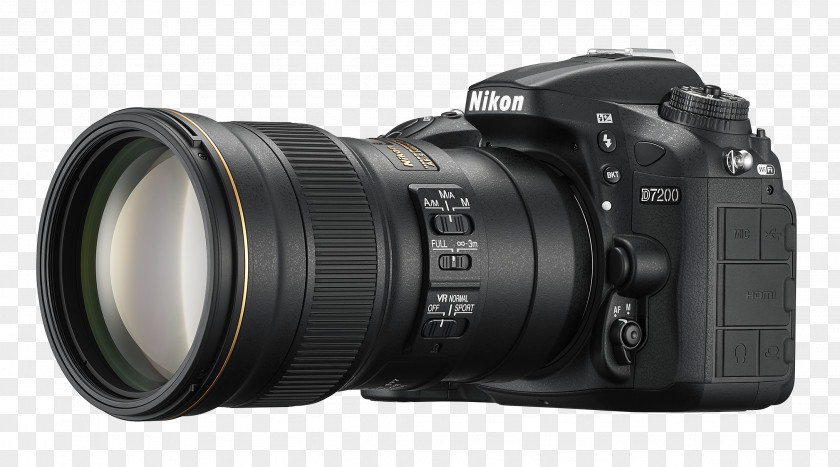 Camera Nikon D7200 AF-S DX Nikkor 18-140mm F/3.5-5.6G ED VR D7100 Digital SLR Format PNG
