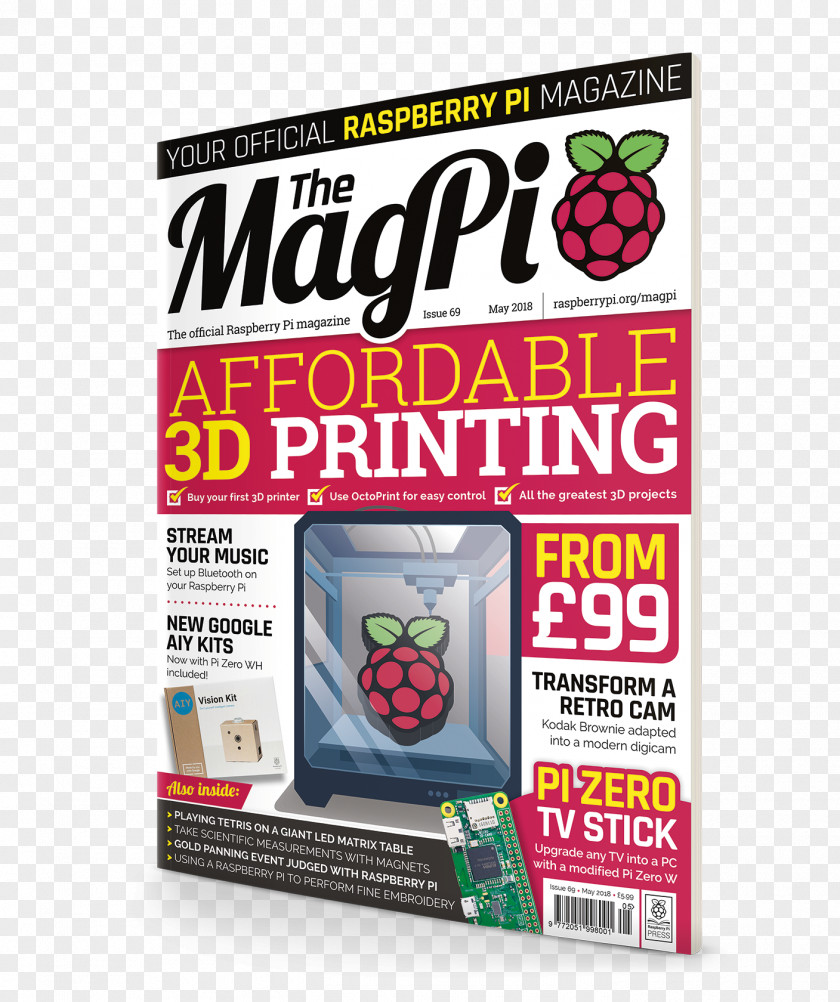 Computer Raspberry Pi The MagPi 3D Printing PNG