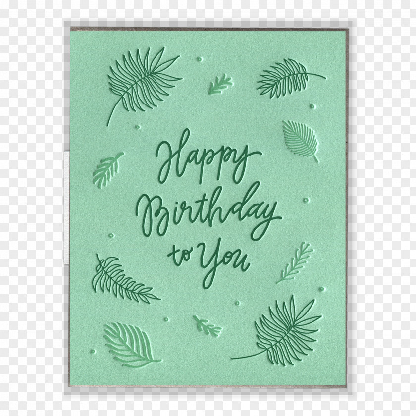 Fern Greeting & Note Cards Paper Wish Letterpress Printing PNG