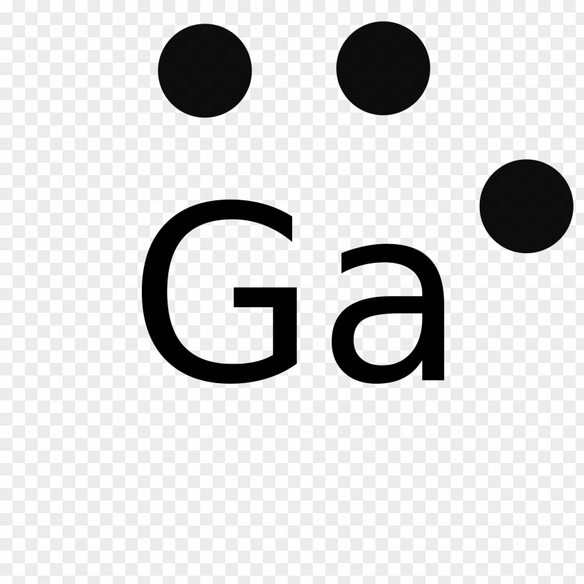 Lewis Dot Symbol Structure Gallium Electron Diagram Atom PNG