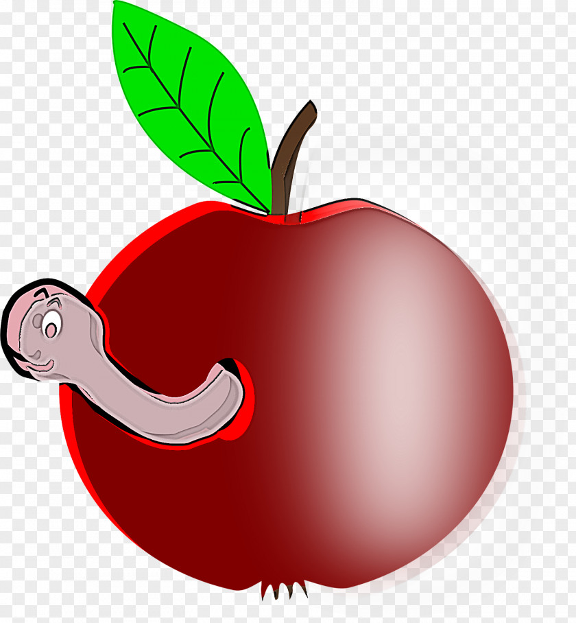 Red Fruit Apple Leaf Plant PNG