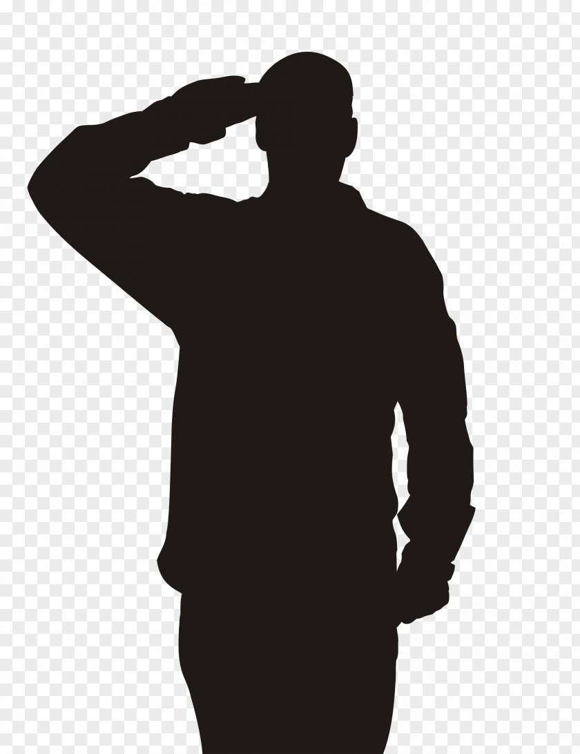 Soldier Salute Military Respect Clip Art PNG