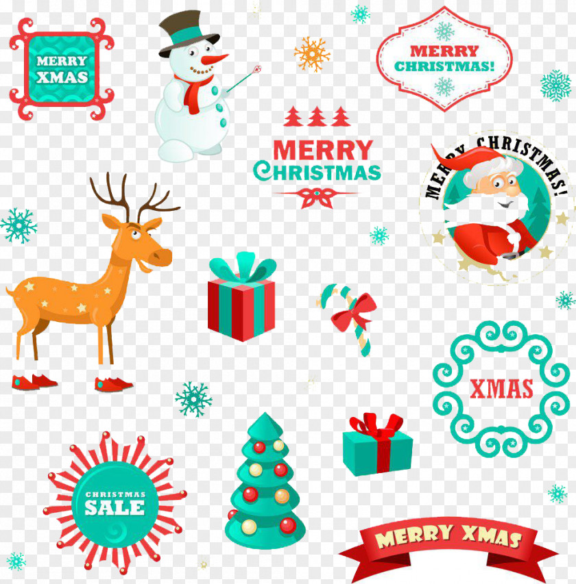Christmas Holiday Elements Tree Illustration PNG