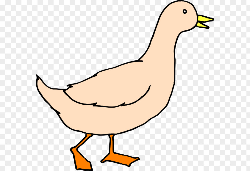 Elegent Vector Duck Goose Clip Art PNG
