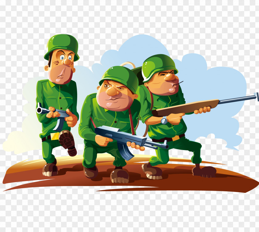 Carry The Soldier Cartoon Marching Royalty-free PNG