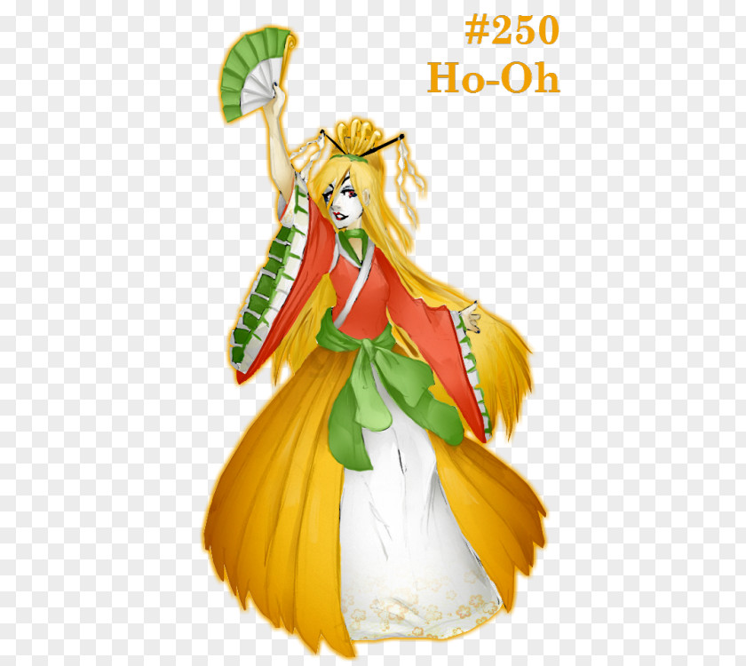 Ho-Oh Costume Design Figurine Flower PNG