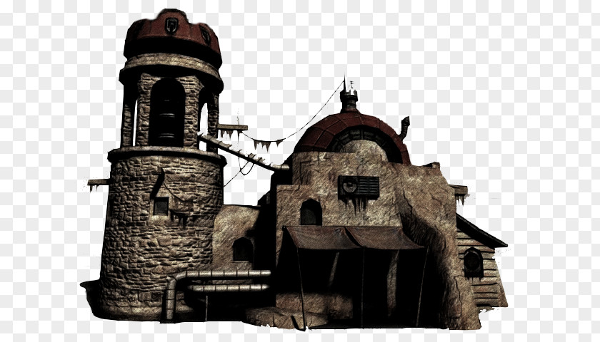 Saloon Middle Ages Medieval Architecture Facade Autodesk Maya PNG