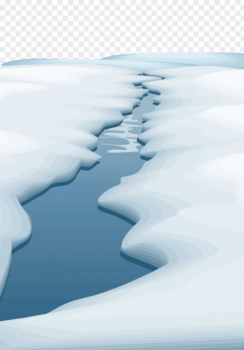 Small River In Winter Poster Glacier Photography PNG