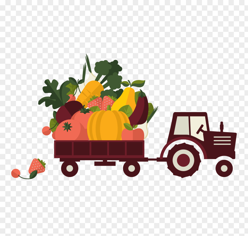 Tractor Organic Farming Agriculture Food PNG