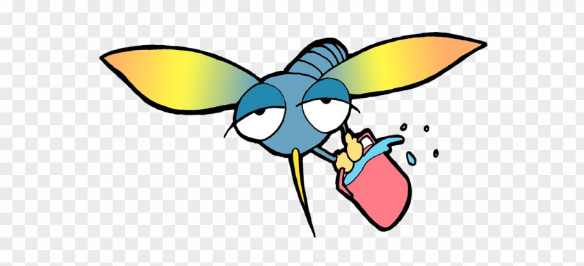 Cartoon Mosquito Butterfly Clip Art PNG
