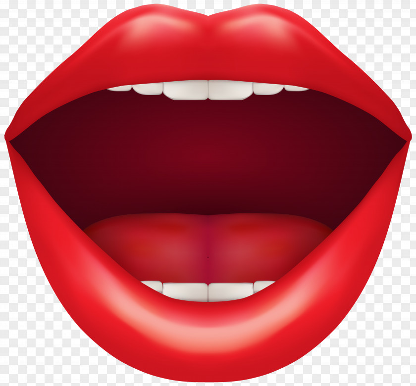Red Lips Mouth Clip Art PNG