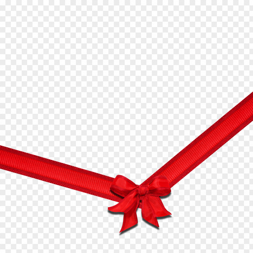 Red Ribbon Shoelace Knot PNG