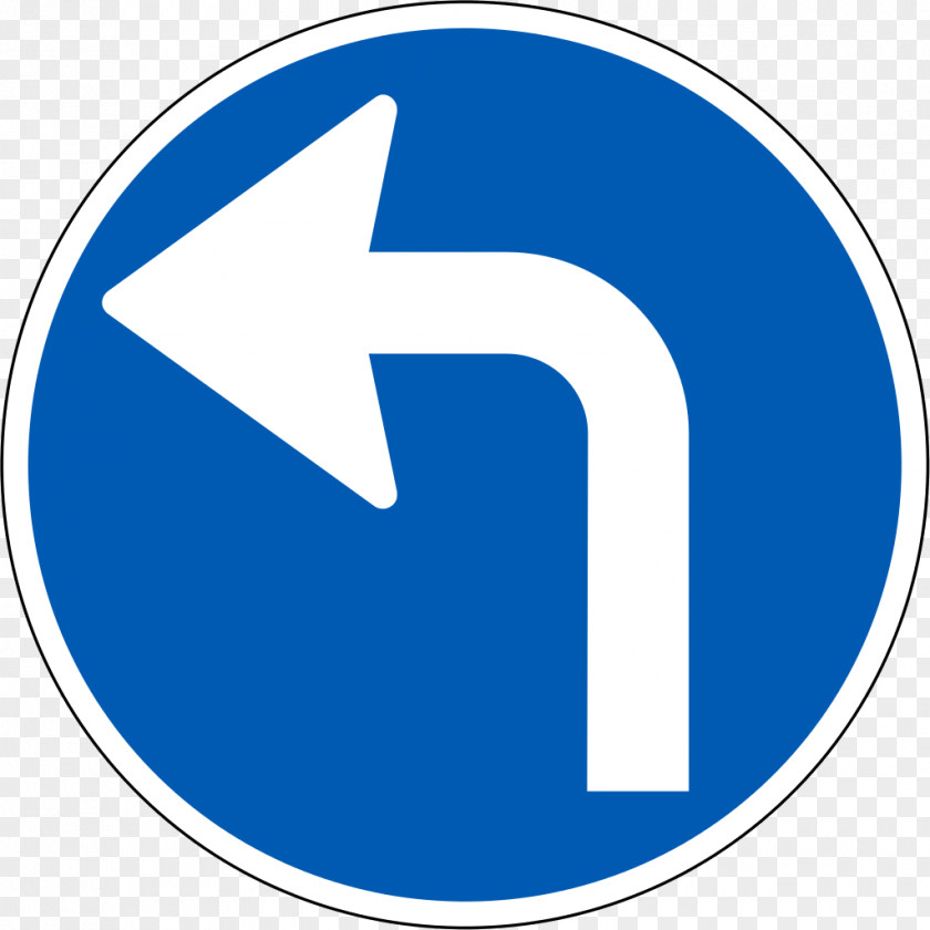 Road Sign Signs In Singapore Traffic U-turn Mandatory PNG