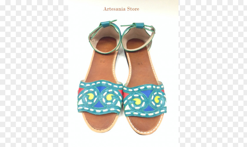 Sandal Shoe Turquoise PNG