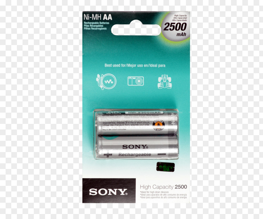 Sony Battery Charger Nickel–metal Hydride Rechargeable AA Electric PNG