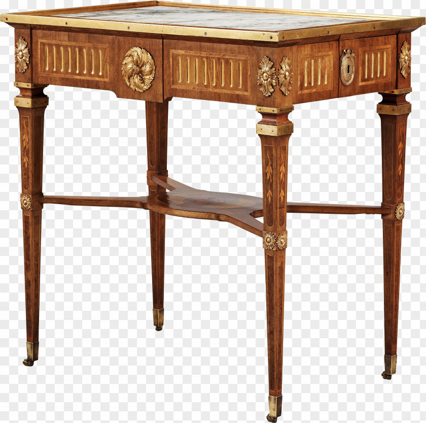 Table Gustavian Style Furniture Design Wood PNG