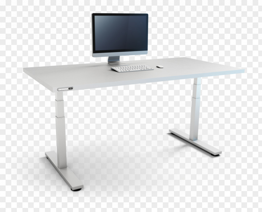White Office Tables Standing Desk Table Human Factors And Ergonomics Linak PNG
