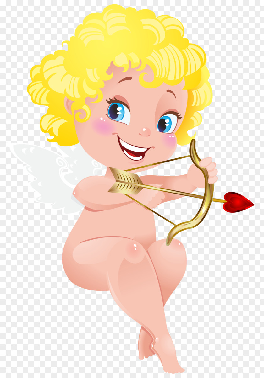 Angel Baby Valentine's Day Cupid Heart Clip Art PNG