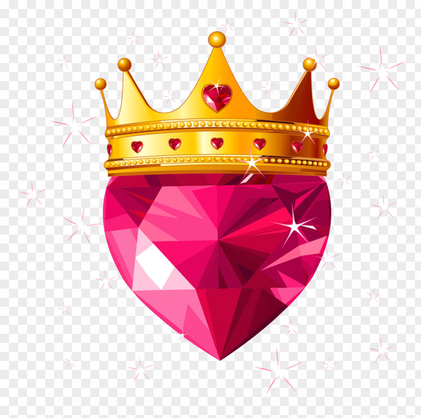 Diamond Love Vector Crown Royalty-free Clip Art PNG