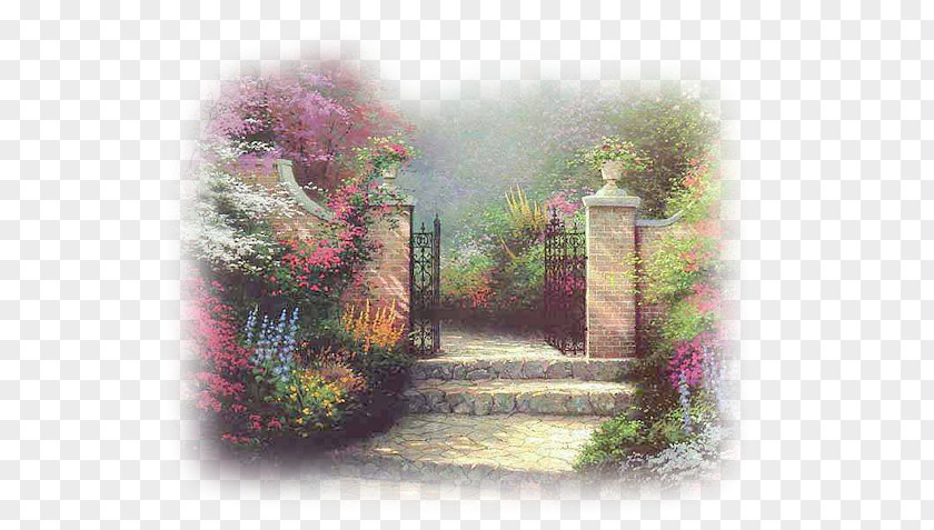 Jardin Oil Painting Art Canvas Garden PNG