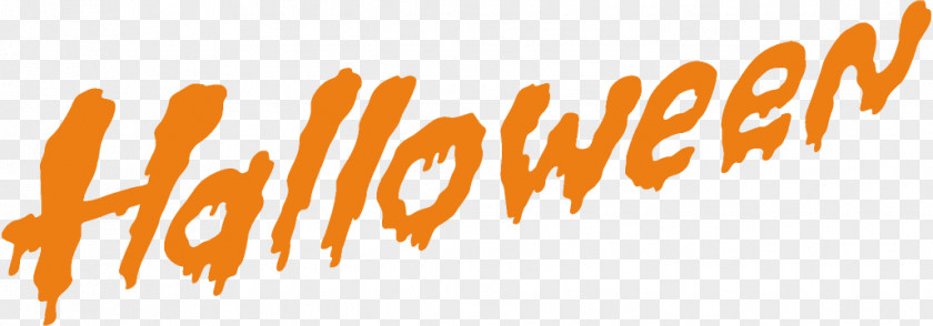 Logo Orange Halloween Font Happy PNG
