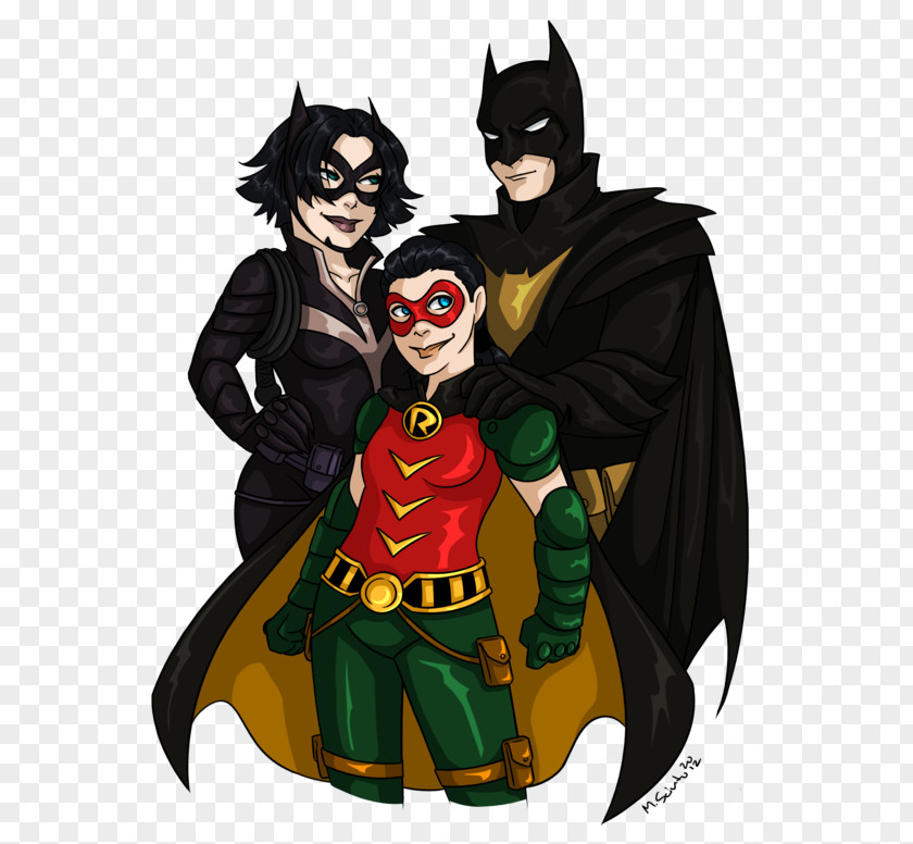 Batman Robin Huntress Catwoman Damian Wayne PNG
