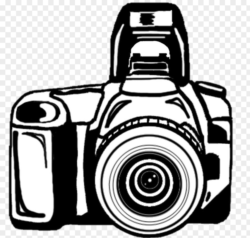 Camera Photography Black And White Clip Art PNG